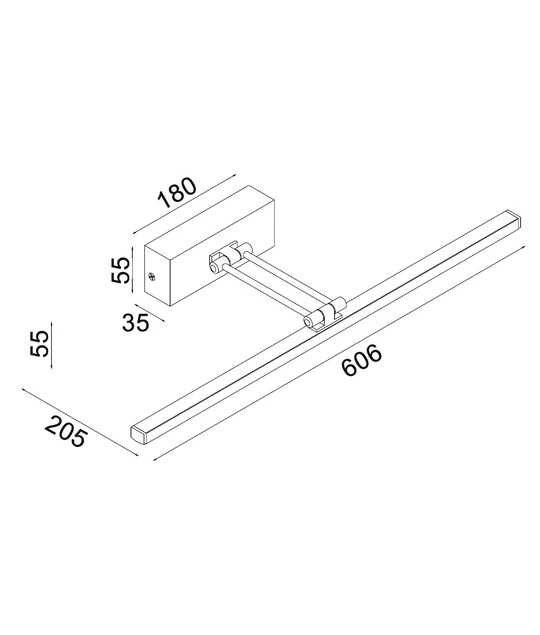 VANIDAD LED Tri-CCT Interior Dimmable Vanity / Picture Wall Light VANIDAD1L