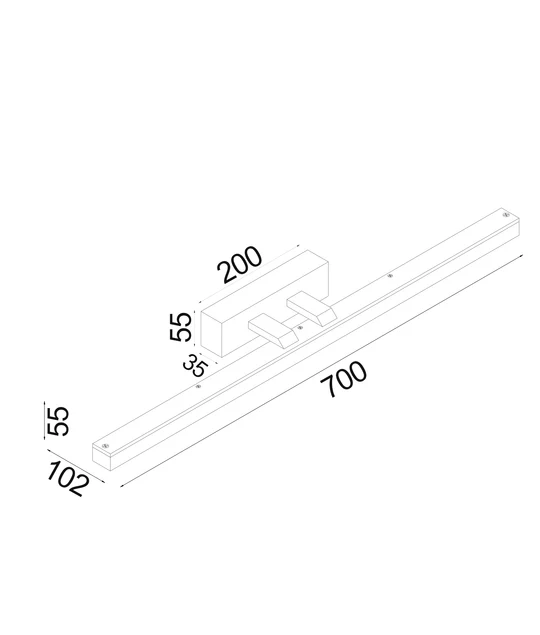 VANITAS Interior LED Tri-CCT Vanity / Picture Wall Lights VANITAS3L