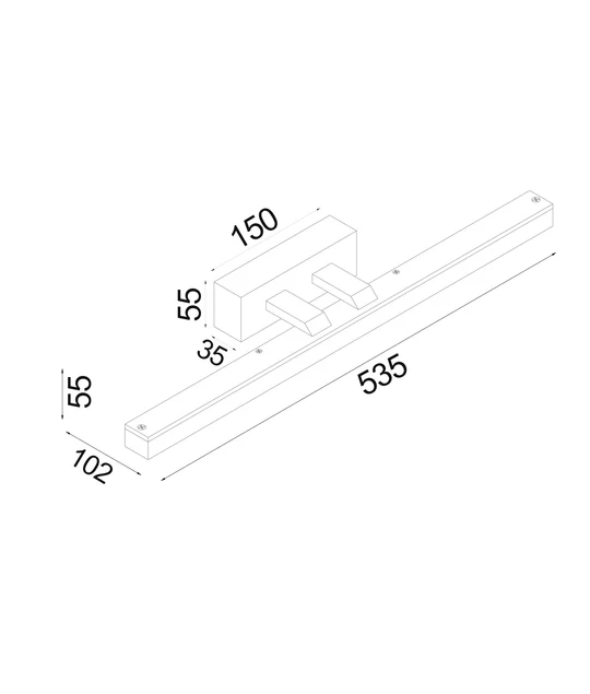VANITAS Interior LED Tri-CCT Vanity / Picture Wall Lights VANITAS1M