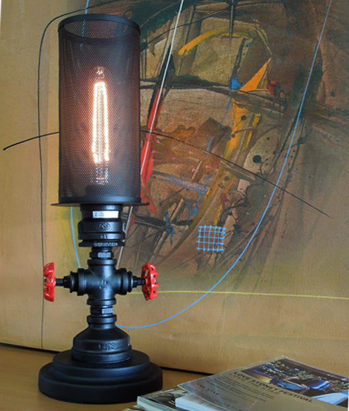 CLA LIGHTING VENETO SERIES TABLE LAMP 1*ES 60W BLK IRON D150mm x 480mm VENETO-T1