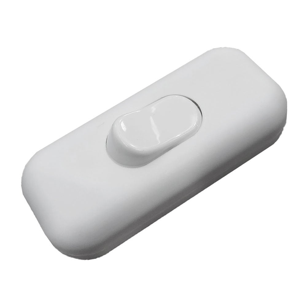 In-line Switch 6A 250v Screw Terminal Available in White ELE-IL6A250VWH