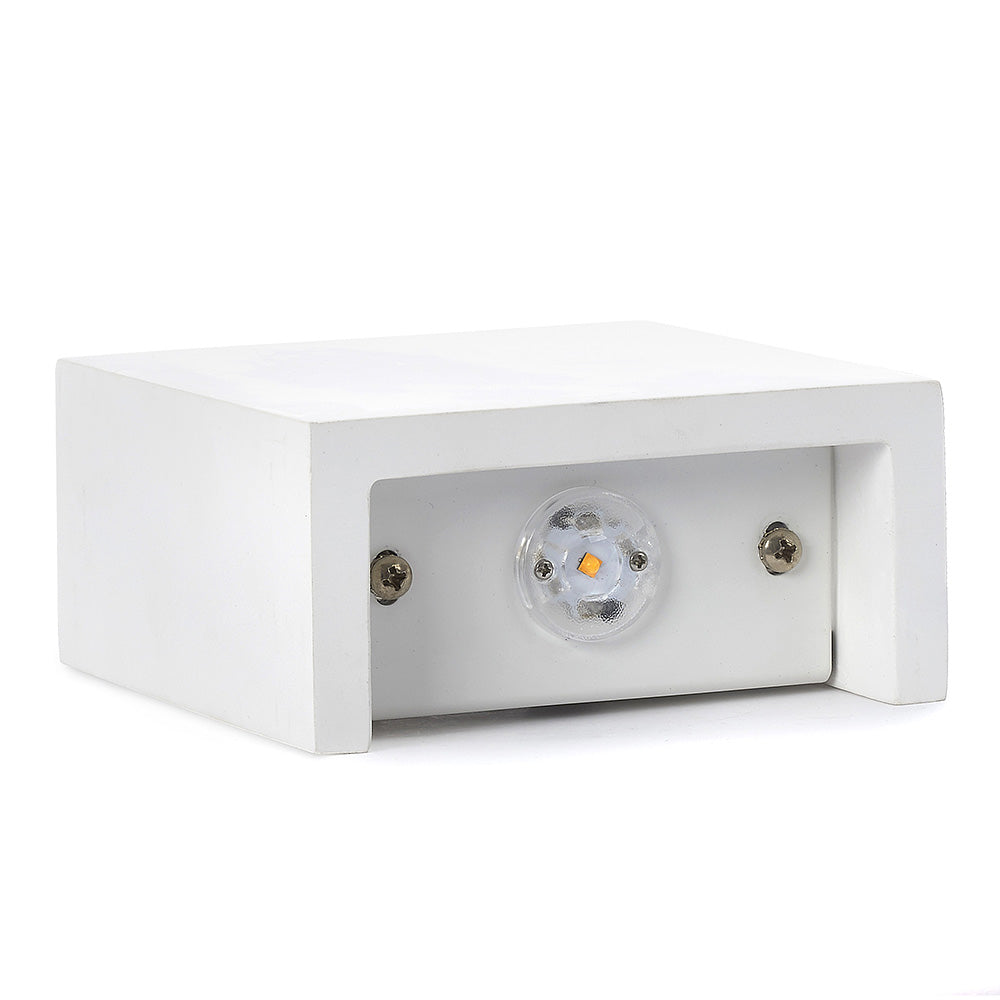 Quade Square Plaster Wall Light WL8339