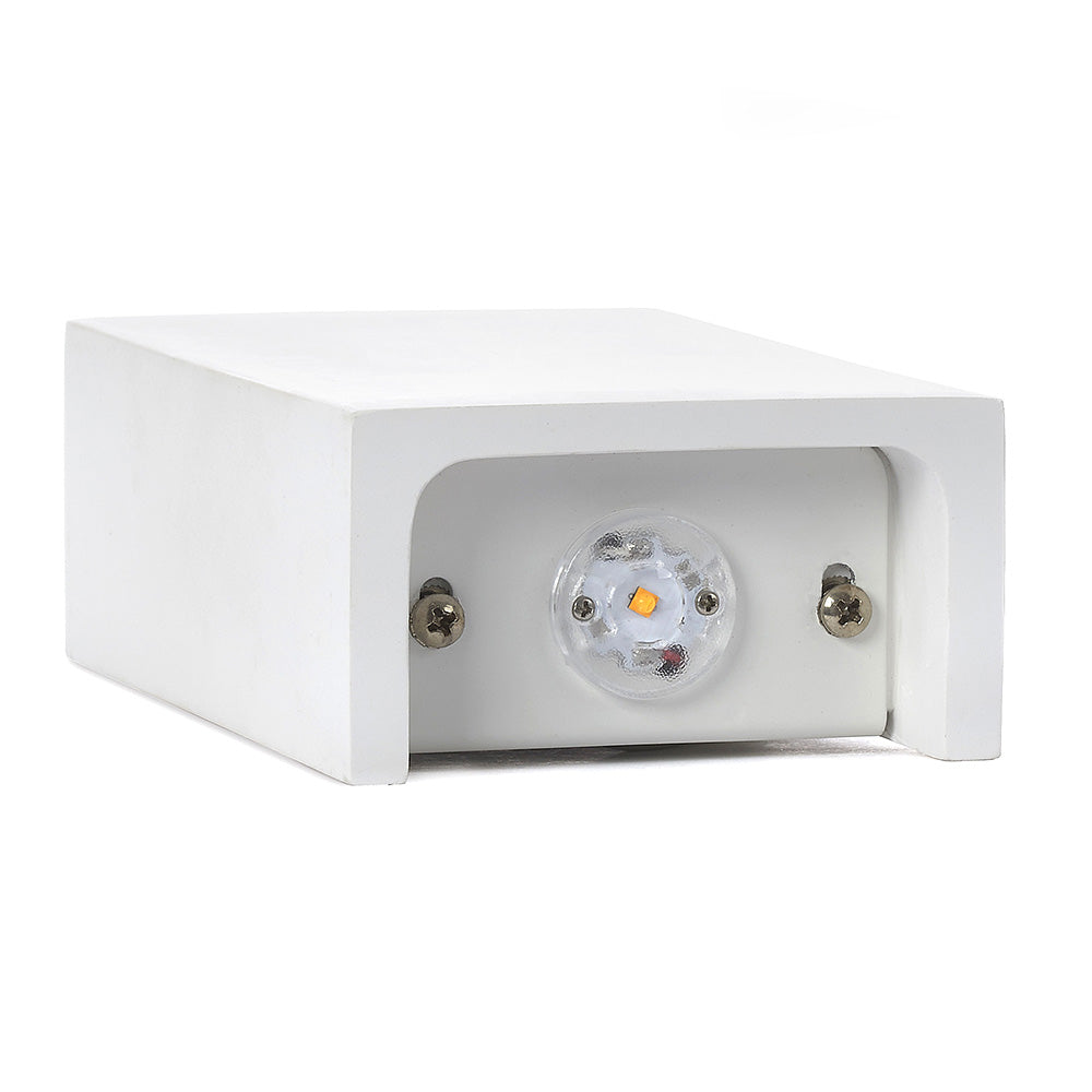 Retho Rectangular Plaster Wall Light - WL8429