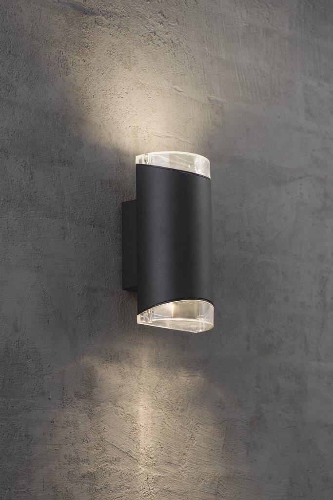 Arn Wall Up/Down Aluminium, Plastic Black, Clear - 45481003