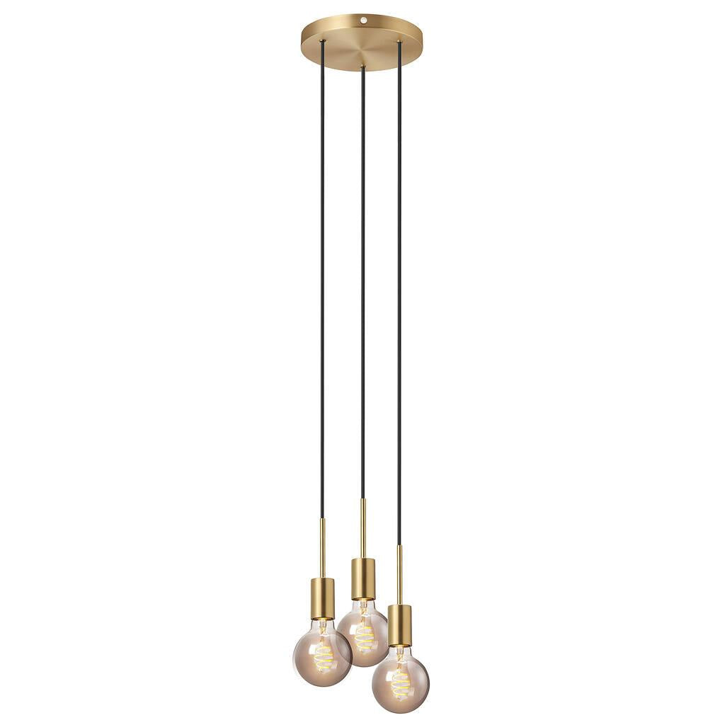 Paco Pendant 3Susp. Brass E27 - 2112063035