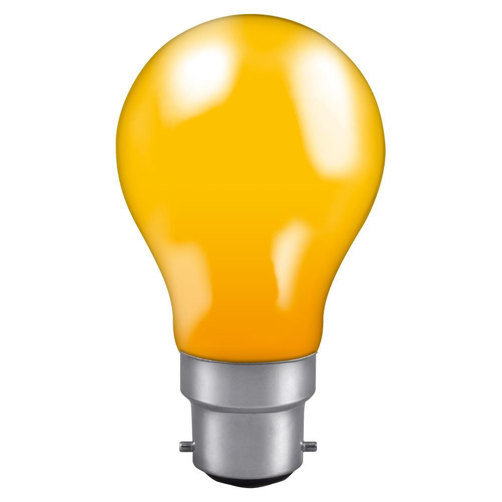 Electrical Products 25W 240V BC B22 GLS Yellow Coloured Light Bulb - ELE10027