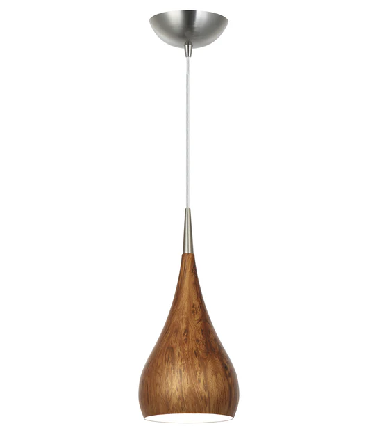 ZARA Burl Wood Modern Bell Shape Pendant Lights ZARA2A
