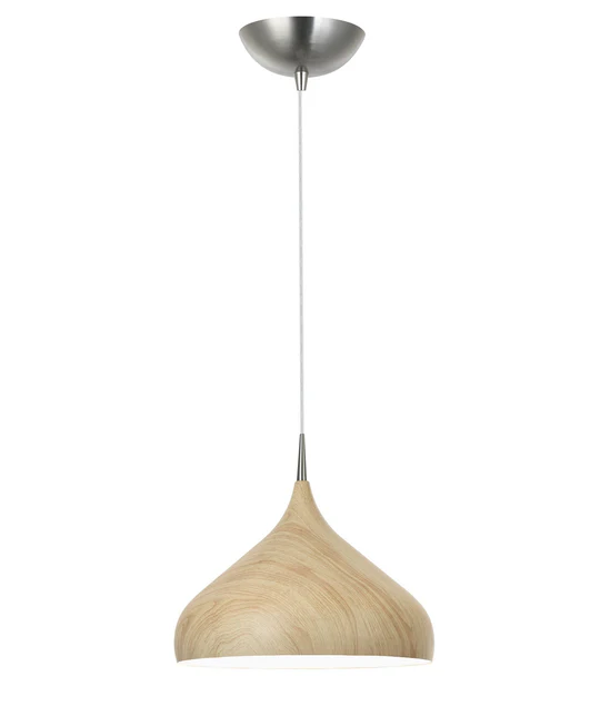 ZARA Oak Wood Modern Dome Shape Pendant Lights ZARA6A