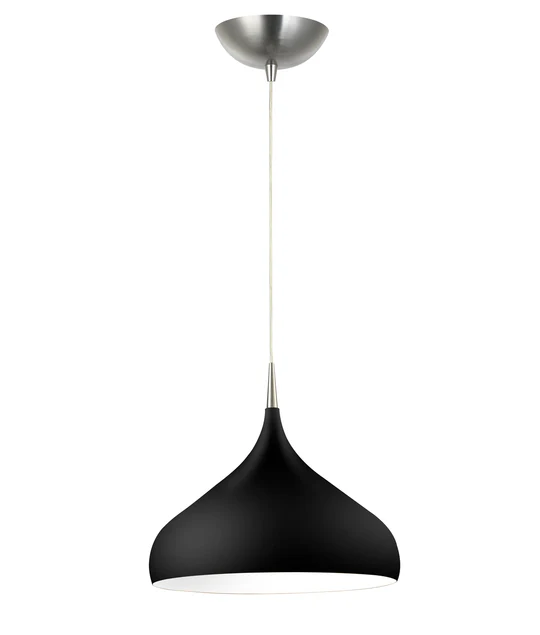 ZARA Matt Black Modern Dome Shape Pendant Lights ZARA9A